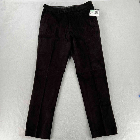 NWT Bar III Men's Brown Slim-Fit Solid Dress Trouser Suit Pants Size34W 32L